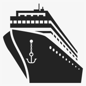 Cruise Ship Png Black And White, Transparent Png, Transparent PNG