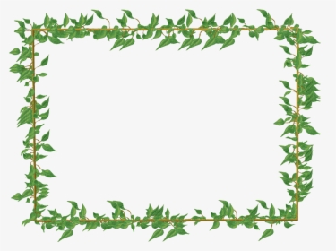 Transparent Ivy Png - Green Floral Border Design, Png Download, Transparent PNG