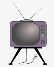 Purple,media,display Device - Clipart Image Of Television, HD Png Download, Transparent PNG