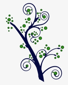Swirl Branch Png Transparent Image - Tree Swirl Png, Png Download, Transparent PNG