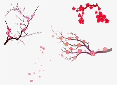 Cherry Blossom Tree Branch Png - Simple Cherry Blossom Tree, Transparent Png, Transparent PNG