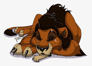 The Lion King Scar Png Picture - Lion King Scar Sleeping, Transparent Png, Transparent PNG