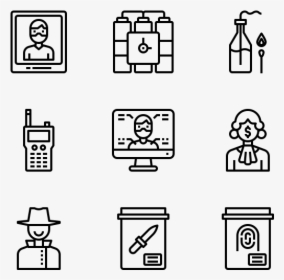 Crime - Office Icons Vector Png, Transparent Png, Transparent PNG