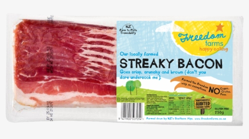 Rindless Eye Bacon - Freedom Farms Streaky Bacon, HD Png Download, Transparent PNG