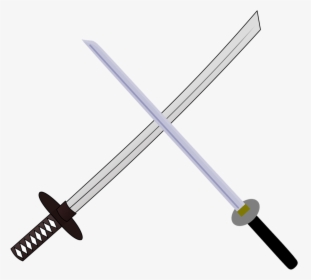 Katana And Shi Ken - Samurai Sword W Svg File, HD Png Download, Transparent PNG