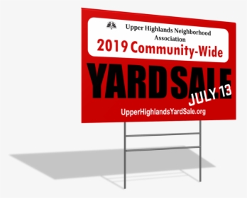 2019 Yard Sale Sign, HD Png Download, Transparent PNG