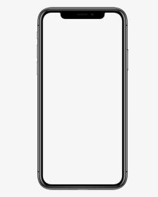 Transparent Black Line Png - Blank White Screen Of Iphone X, Png Download, Transparent PNG