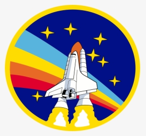 Nasa Logo Png - Space Shuttle Rainbow Patch, Transparent Png, Transparent PNG