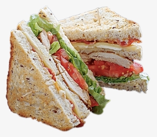 Marinated Chicken Club Sandwich, HD Png Download, Transparent PNG