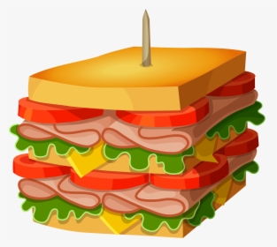 Huge Sandwich Png Vector Clipart Picture - Transparent Background Sandwich Clipart, Png Download, Transparent PNG