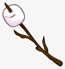 Marshmallow On A Stick Clipart, HD Png Download, Transparent PNG