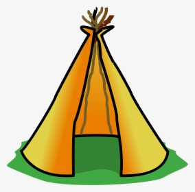 Campfire Tent Clip Art - Teepee Clipart, HD Png Download, Transparent PNG