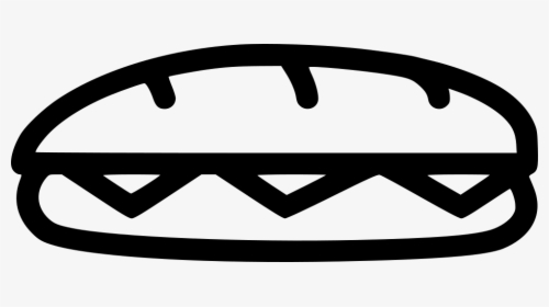 Sandwich - Icon Png Sandwich Icon Black Free, Transparent Png, Transparent PNG