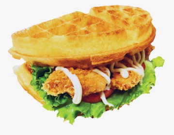Chicken Waffle Sandwich - Waffle Sandwich Png Transparent, Png Download, Transparent PNG