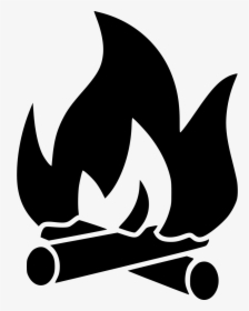 Campfire Camping Symbol Clip Art - Camp Fire Icon Png, Transparent Png, Transparent PNG