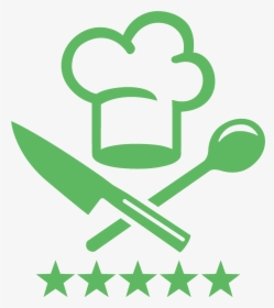 Knife And Chef S Hat , Png Download - Chef Image Black And White Clipart, Transparent Png, Transparent PNG