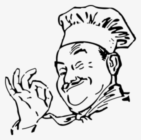 Chef Clip Art At - Chef Black And White Clipart, HD Png Download, Transparent PNG