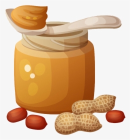 Peanut And Jelly Sandwich Clip Art Jar Of Nut Butter - Peanut Butter Vector Png, Transparent Png, Transparent PNG