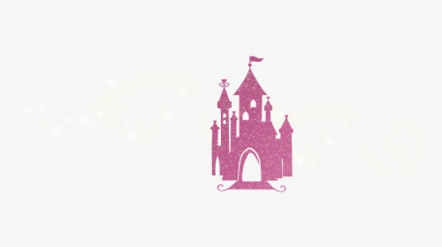 Pink Glitter Disney Castle, HD Png Download, Transparent PNG