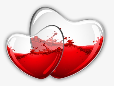 Hearts With Red Wine - Beautiful Heart Images Download, HD Png Download, Transparent PNG