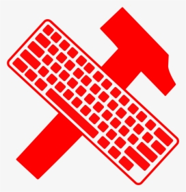 Hammer And Keyboard Clip Arts - Keyboard Mouse Clip Art, HD Png Download, Transparent PNG