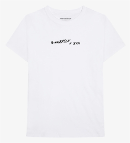 Sincerely White Crewneck Tee - Active Shirt, HD Png Download, Transparent PNG