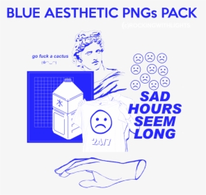 Blue Aesthetic Png S - Blue Aesthetic Png Pack, Transparent Png, Transparent PNG