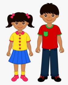 Clipart Of Child, Brother And Sister - Brother And Sister Clipart Png, Transparent Png, Transparent PNG