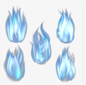Blue Flame Fire Euclidean Vector - Blue Fire Transparent Background, HD Png Download, Transparent PNG