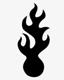Fireball Clipart Dragon Flame - Black Flame Png, Transparent Png, Transparent PNG