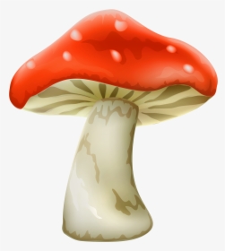 Red Mushroom With White Dots Png Clipart - Red Mushroom Png, Transparent Png, Transparent PNG