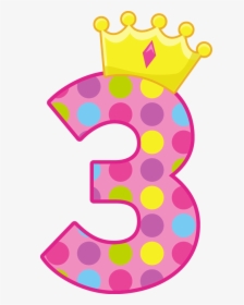 Number 10 Polka Dots Png - 3rd Birthday Clipart, Transparent Png, Transparent PNG