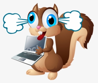 Display Crazy Squirrel Laptopsteam - Crazy Squirrel Cartoon, HD Png Download, Transparent PNG