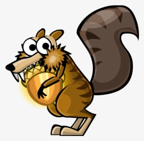 Ice Age Squirrel Png - Ice Age Squirrel Cartoon, Transparent Png, Transparent PNG
