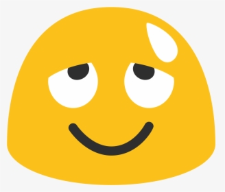 Relieved Emoji Png - Relieved Emoji Android, Transparent Png, Transparent PNG