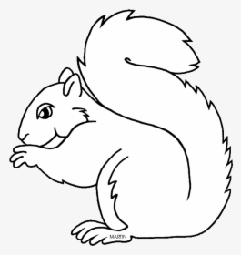 United States Clip Art By Phillip Martin, State Wild - Outline Squirrel Clipart, HD Png Download, Transparent PNG