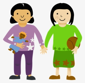 Friends Clipart Free Clip Art Images - Girls Holding Hands Clipart, HD Png Download, Transparent PNG