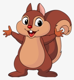 Kids Fun Town Squirrel - Squirrel Cartoon, HD Png Download, Transparent PNG