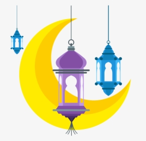 Lamp Clipart Islamic - Eid Mubarak Lamp Png, Transparent Png, Transparent PNG