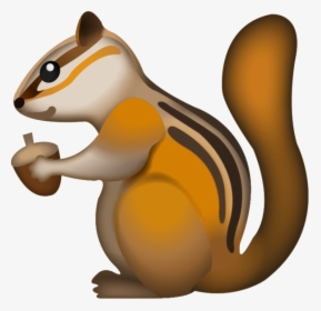 Squirrel Emoji Iphone, HD Png Download, Transparent PNG
