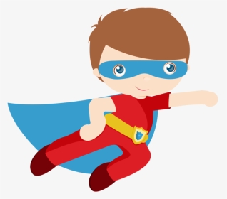 Kids Vector Superhero - Superhero Kid Clipart, HD Png Download, Transparent PNG