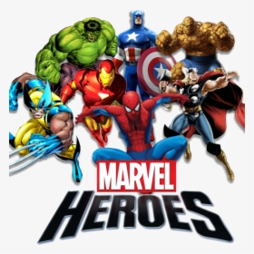 Comic Superhero Themed Slots - Marvel Super Heroes Png, Transparent Png, Transparent PNG