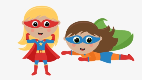 Superhero Clip Art Free , Png Download - Superhero Boy And Girl Clipart, Transparent Png, Transparent PNG