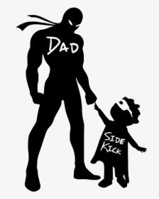 Vector Graphics Superhero Stock Illustration Silhouette - Father Daughter Autism Shirt, HD Png Download, Transparent PNG