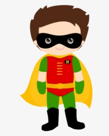 Superhero Super Hero Words Clip Art Free Clipart Images - Batman Robin Clip Art, HD Png Download, Transparent PNG
