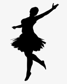 Ballet Dancer Silhouette - Dancing Girl Silhouette Png, Transparent Png, Transparent PNG