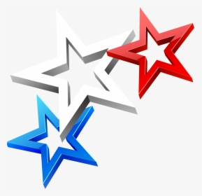 Red White And Blue Stars Png, Transparent Png, Transparent PNG