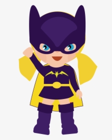 Free Superhero Clipart - Batgirl Clipart, HD Png Download, Transparent PNG