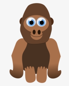 Gorilla - Cartoon, HD Png Download, Transparent PNG
