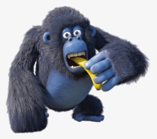 Miguel The Gorilla Eating Banana - Transparent Gorilla With Banana, HD Png Download, Transparent PNG